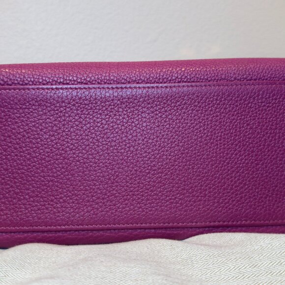 Hermes 32cm Tosca Clemence Retourne Kelly with Palladium Hardware - Picture 8 of 14